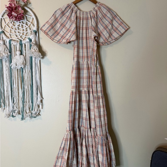 THE GREAT The Iris Plaid Midi Dress Size 0 US XS - Picture 4 of 8